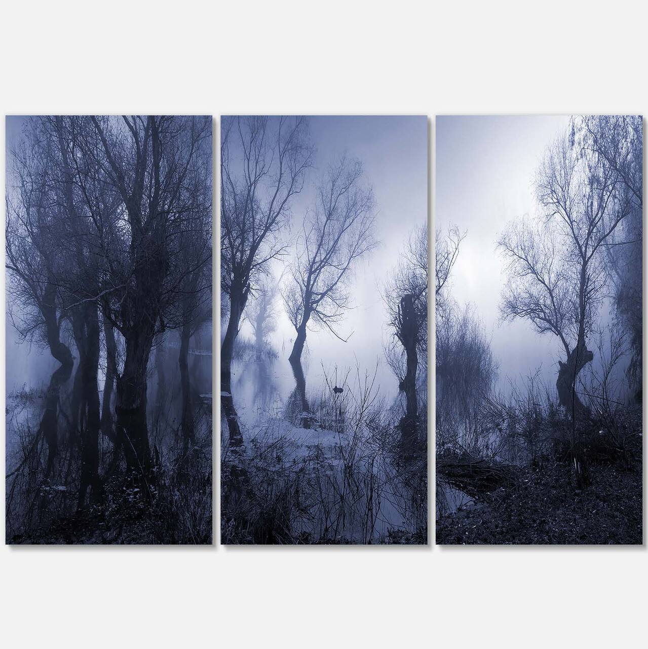 Designart - Creepy Landscape in Sepia Tones - Landscape Canvas Art Print